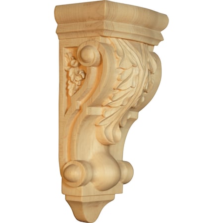 10 1/2 X 4 1/2 X 3 Barcelona Corbel With Acanthus Leaves In Mahogany